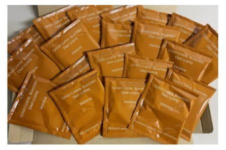 コーヒー 自家焙煎 ドリップバッグ ミディアム 20個 [ゴールド珈琲 大阪府 守口市]｜ドリップパック 珈琲 簡単 手軽 プレゼント ギフト 贈りもの [2285]