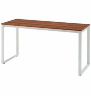 MTKTミーティングテーブル 幅160（2.天板ブラウン×脚部ホワイト） ミーティング 打ち合わせ 作業机 家具 テーブル 愛西市 / タック株式会社 [AEAH014-2]