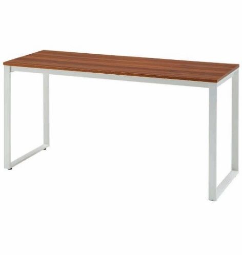 MTKTミーティングテーブル 幅160（2.天板ブラウン×脚部ホワイト） ミーティング 打ち合わせ 作業机 家具 テーブル 愛西市 / タック株式会社 [AEAH014-2]