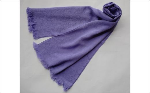 丹後ちりめん　シルク・ストール（バイオレット）　TR00020