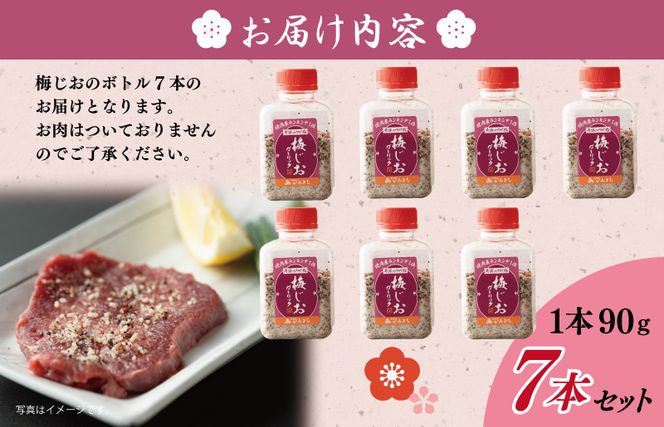 010B1306 【スピード発送】焼き肉専門店の梅じおガーリック 90g×7本セット