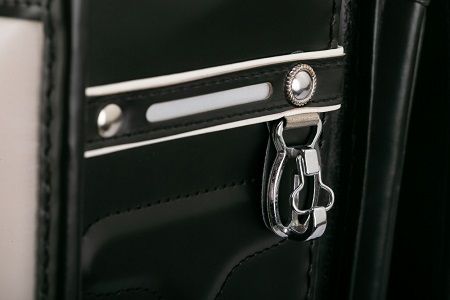 牛革ランドセル　色：ツヤケシ黒（フラットファイル対応サイズ）
