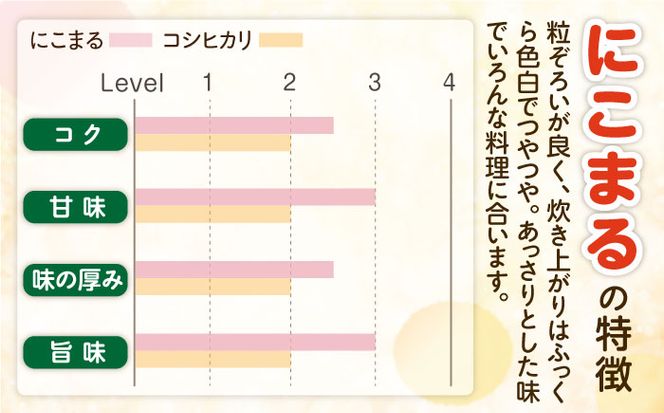 【3回定期便】 長崎県産 精米 にこまる 2kg 総計 6kg / ふっくら 笑顔 お米 米 / 南島原市 / 大松屋商店[SDR010]