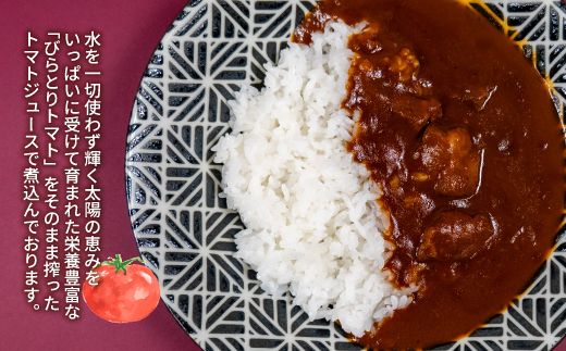 びらとりトマトカレー190g×６箱 ふるさと納税 人気 おすすめ ランキング トマトカレー カレー トマト とまと 北海道 平取町 送料無料 BRTH021