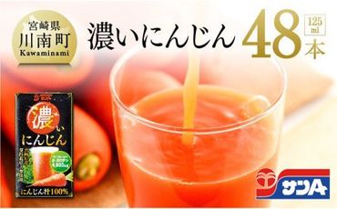 『サンA濃いにんじん(にんじん汁100%)』48本セット [F3019]