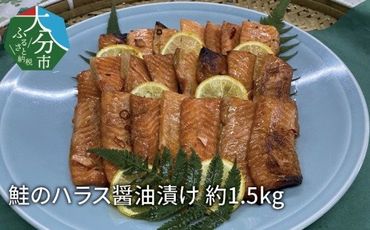 【E22028】鮭のハラス醤油漬け 約1.5kg