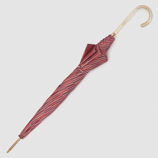 CB010　【槙田商店】晴雨兼用長傘　ノルディック　小枝　レッド