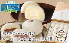 和と洋のいいとこ取り！チーズ大福＆生チョコ大福（計20個）_29234A