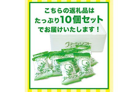 抹茶入りソフトクリーム グリーンソフト 10個入り 玉林園《30日以内に出荷予定(土日祝除く)》 和歌山県 紀の川市 抹茶 ソフト ソフトクリーム アイス スイーツ 10個 冷凍 送料無料---wsk_fgremsc_30d_22_11000_10p---