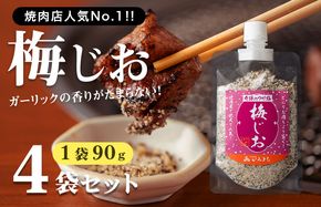 099H2493 焼き肉専門店 梅じお ガーリック スパイス 90g×4袋 お試し