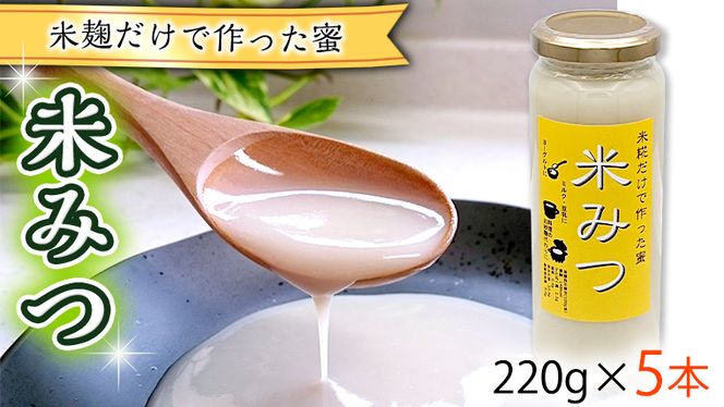 米糀だけで作った蜜　【米みつ】×5個 [AC02-NT]