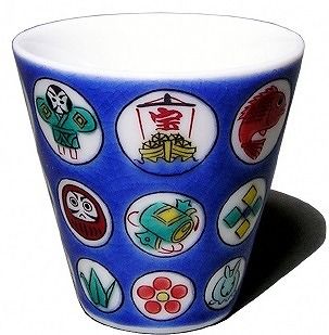 【お得な４個】九谷焼縁起ちょこコレクションⅡ 015019