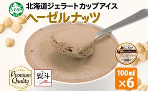 2348. 無地熨斗 くりーむ童話 カップアイス ヘーゼルナッツ 100ml×6個 アイスクリーム アイス スイーツ おやつ ミルク 贈り物 ギフト プレゼント 詰め合わせ 送料無料 北海道 弟子屈町