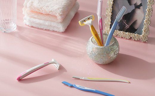 H5-205 ◇貝印 PrettyフェイスL型 15本（3本入×5個）