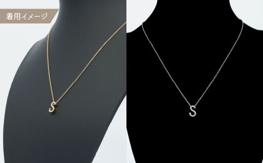 Pt950 ダイヤイニシャル  ＰＮ ( S ) 管理番号20208010 221-002-S