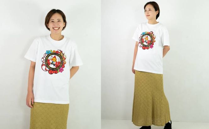沖縄市 マンホールTシャツ 白 Mサイズ
