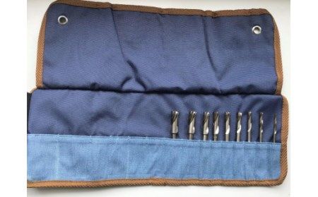 【竹灯りスターティングキット】竹用ドリル9本＋ドリルロールバッグminiセット