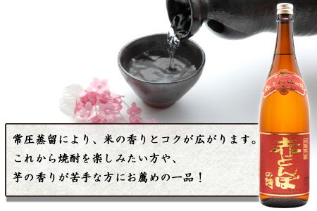 ＜川越酒造場　米焼酎「赤とんぼの詩」1.8L×2本＞翌月末迄に順次出荷【b0266_yu】