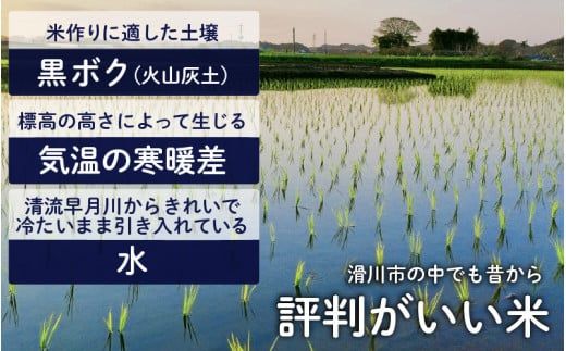 滑川産コシヒカリ（５kg）・「海のミネラル水」（２ℓ）【６ヵ月定期便】