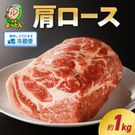 延岡よっとん肩ロースブロック約1kg N003-YZA330-1