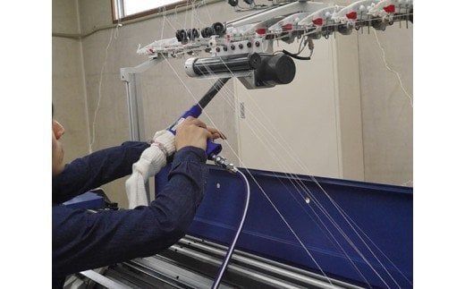 膝まで温かシルクとコットンのはらまきパンツ（7分丈）・ライトグレー ／ レディース ファッション インナー 保温 はらまき 奈良県