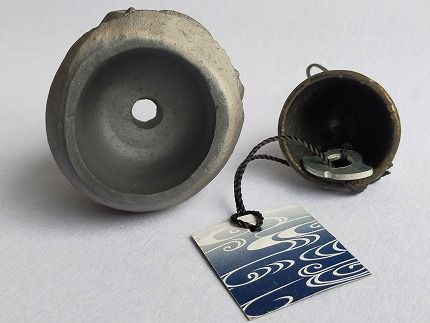 静かな音の【鬼瓦風鈴】 H104-028