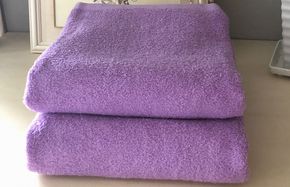 020C479 超大判バスタオル２枚セット（ロイヤルパープル）泉州タオル 90×170cm【泉州タオル 国産 吸水 普段使い 無地 シンプル ファミリー】
