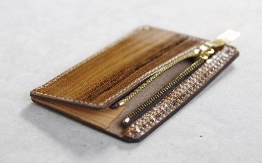 【こだわりの革細工】ジッパー小銭入れ /「LEATHERS by Kei Arabuna」 101001