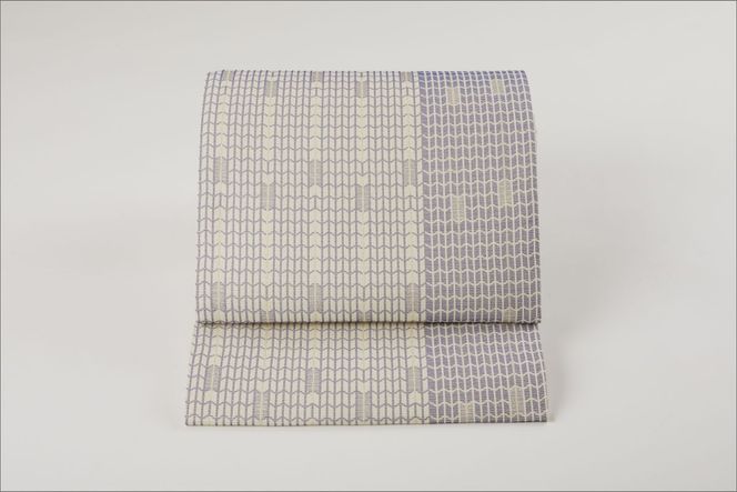 丹後帯　京袋帯「三椏古事記文」　FY00087