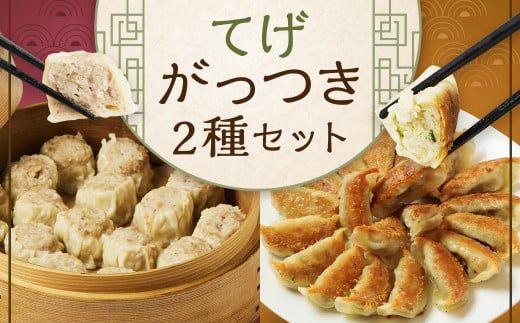 ＜てげがっつきセット＞翌月末迄に順次出荷【c1264_tk】 2種 冷凍餃子 焼売 餃子 ぎょうざ ギョーザ しゅうまい シュウマイ