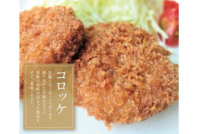 【A7-036】乳豚 餃子50個＆コロッケ10個セット