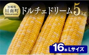 【令和8年発送】宮崎県産とうもろこし　朝どれ！守部さんちのドルチェドリーム (L)5kg 【 とうもろこし スイートコーン トウモロコシ スィートコーン 令和8年発送 】 [C06405]