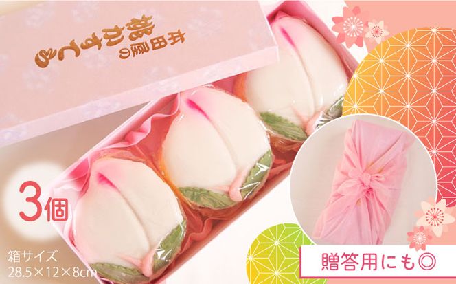【2026年2月〜発送】【ひなまつり着日指定可】 桃カステラ 3個入り / かすてら カステラ 桃かすてら 節句 / 南島原市 / 本田屋かすてら本舗 [SAW036]