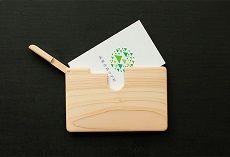 ひのきの名刺入れ ヨコ型 M-ms-A11A