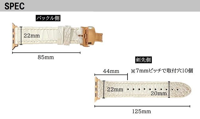 本物を日常に《ヒマラヤクロコダイルのApplewatch用バンドDバックル仕様》　BT-9