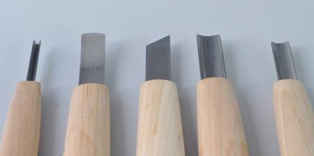 【ハイス鋼】ＮＨＫ木彫入門　初心者セット５本組　紙箱入り【北海道・沖縄・離島　配送不可】