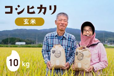 令和5年 コシヒカリ 玄米 10kg×1 [農家にしの 石川県 宝達志水町 38600574] 米 お米 ご飯 ごはん