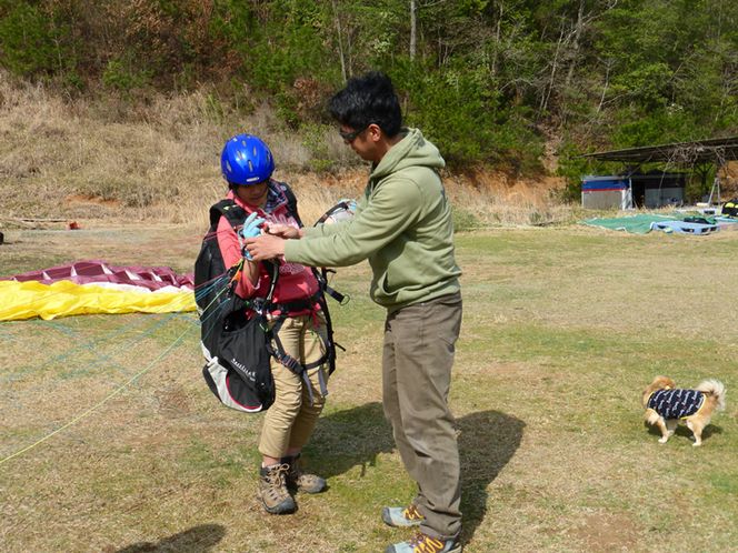 パラグライダー体験入学2名様≪秋 おでかけ レジャー 体験 アクティビティ≫