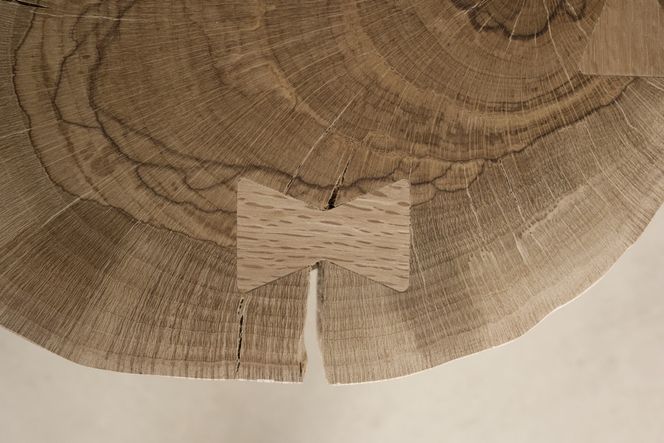 414. オーク スツール 岐阜県 産 オーク イス 椅子 無垢