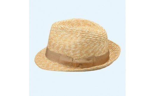 AN017-2 春日部市伝統工芸品 田中帽子店　麦わら　ディーノ　ベージュ　　　　　　頭囲58cm(UK-H114-BE-M)