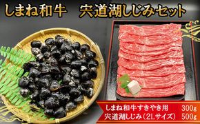 しまね和牛肉・宍道湖しじみ(特大2Lサイズ)セット【1_7-012】