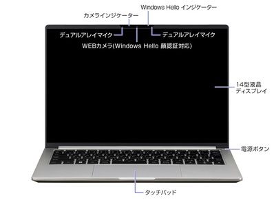 [Q]「made in 飯山」マウスコンピューター 14型 Corei7 ノートパソコン 約975g (1680)