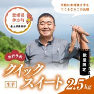 【先行予約】【数量限定】クイックスイート 生芋（2.5kg）| さつまいも サツマイモ 産地直送　※2024年12月上旬～2025年4月下旬頃に順次発送予定