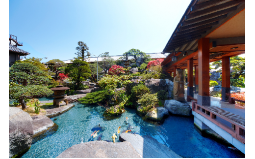 銘石の宿かげつペア宿泊券 露天風呂付きタイプ（2名様1泊2食平休日のみ） 040-003