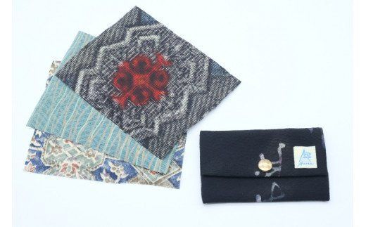 [アンティーク着物リメイク] カードケース1個 (縦:約6.5cm 横:約11.5cm)《Acote》【大阪府守口市】[0369]