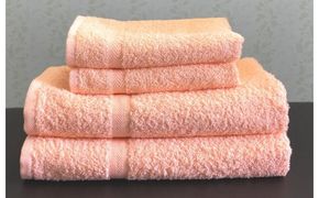 099H3650 泉州タオルＪＯＹバス＆フェイス４枚セット（パンプキン）【泉州タオル 国産 吸水 普段使い 無地 シンプル 日用品 家族 ファミリー】