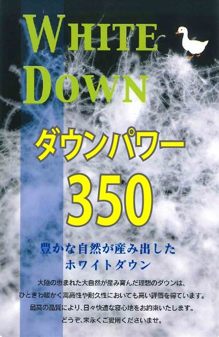 AA090【数量限定・訳あり】羽毛布団　ダブル　ホワイトダウン８５％使用　【柄お任せ】