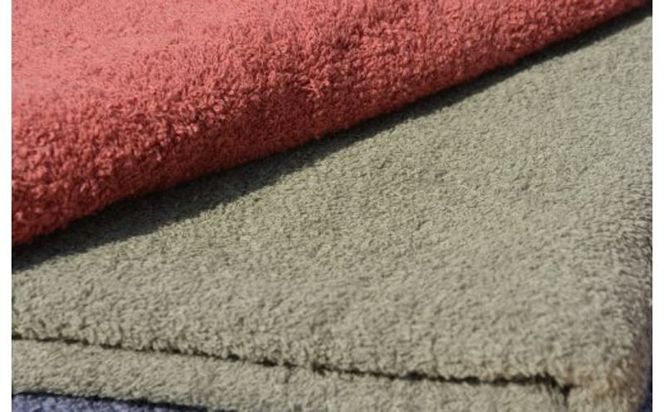 030D152 ＮＥＴ抗菌防臭 バスタオル＆フェイスタオル 各５枚セット カーキー【泉州タオル 国産 普段使い シンプル 日用品】