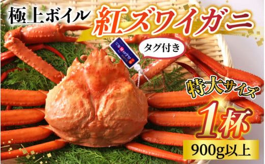 タグ付き極上ボイル紅ズワイガニ 冷蔵配送[(株)川村水産] ※発送前に在宅確認の電話連絡をいたします!※9月中旬以降順次発送予定