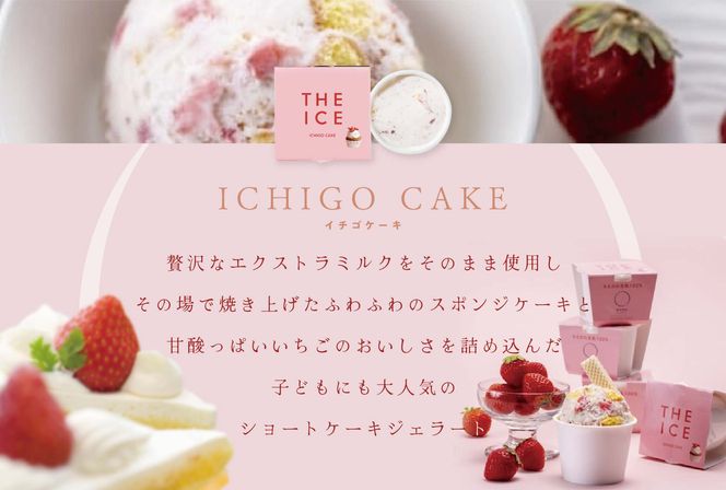 【定期便】厳選別海町産生乳使用【THE ICE】いちごケーキ 6個セット × 12ヵ月 【全12回】